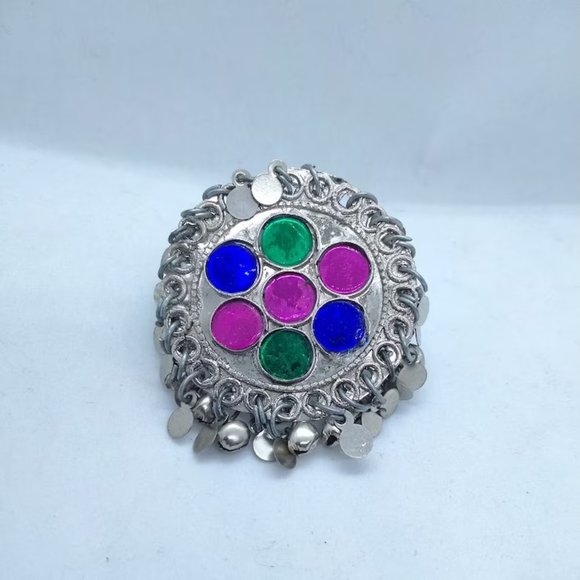 Silver Kuchi Handmade Ring, Afghan Ethnic Ring, Statement Ring - Picture 1 of 3